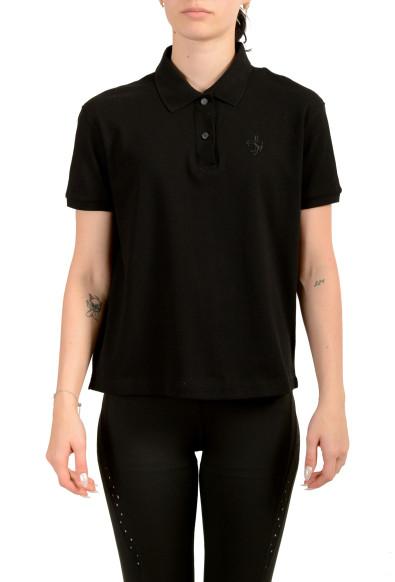 Scuderia Ferrari Women's Black Short Sleeve Piquet Polo Shirt