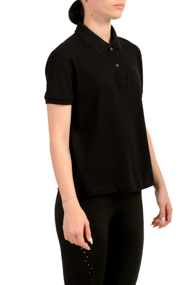 Scuderia Ferrari Women's Black Short Sleeve Piquet Polo Shirt: Picture 2