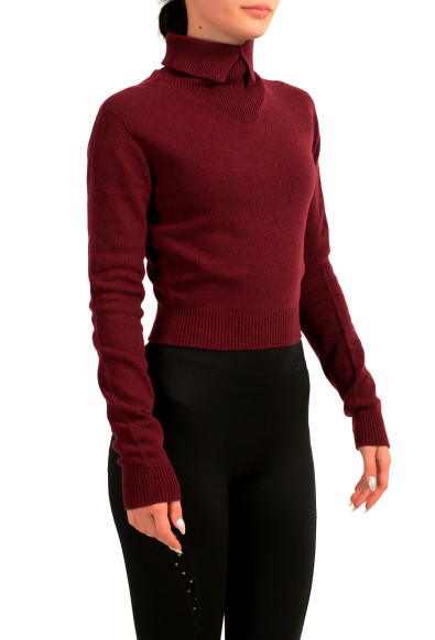 Scuderia Ferrari Women's Cropped 100% Cashmere Roll-Neck Sweater: Picture 2