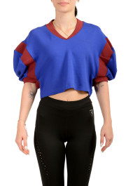 Scuderia Ferrari Women's "Interlock" V-Neck Cropped T-Shirt