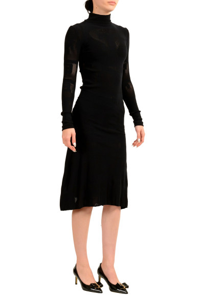 Scuderia Ferrari Women's Black High Neck Stretch Sweater Dress: Picture 2