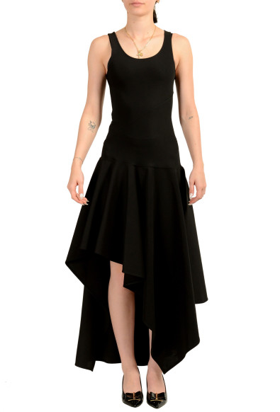 Scuderia Ferrari Women's Black Asymmetrical Midi Dress