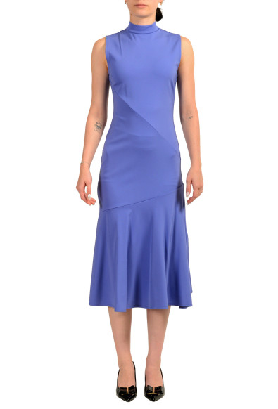 Scuderia Ferrari Women's Purple Stretch Sleeveless A-Line Dress