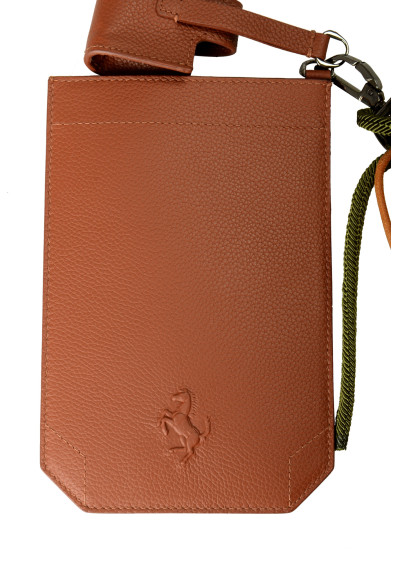 Scuderia Ferrari 100% Leather Wristlet Phone Case and Earphones Case: Picture 2