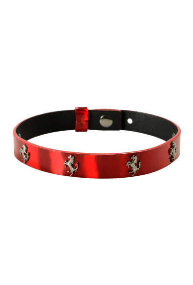 Scuderia Ferrari Bright Red Double Coil Hypersonic 100% Leather Bracelet