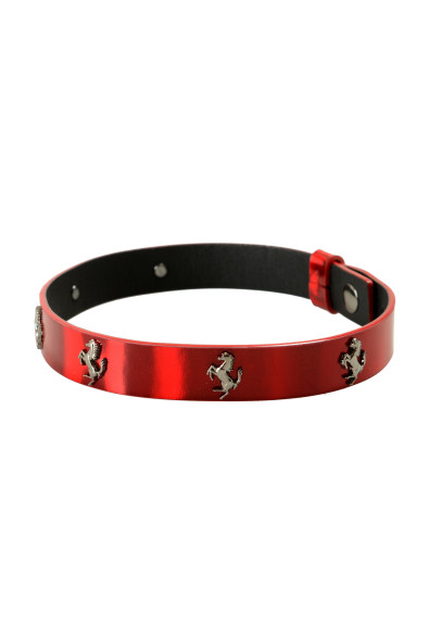 Scuderia Ferrari Bright Red Double Coil Hypersonic 100% Leather Bracelet: Picture 2