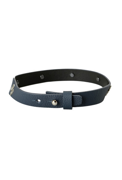 Scuderia Ferrari Blue Double Coil Hypersonic 100% Grained Leather Bracelet: Picture 2