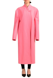 Scuderia Ferrari Women's Wool Pink Long "Over" Car Coat