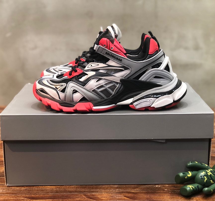 Balenciaga Track2- Red Grey Black