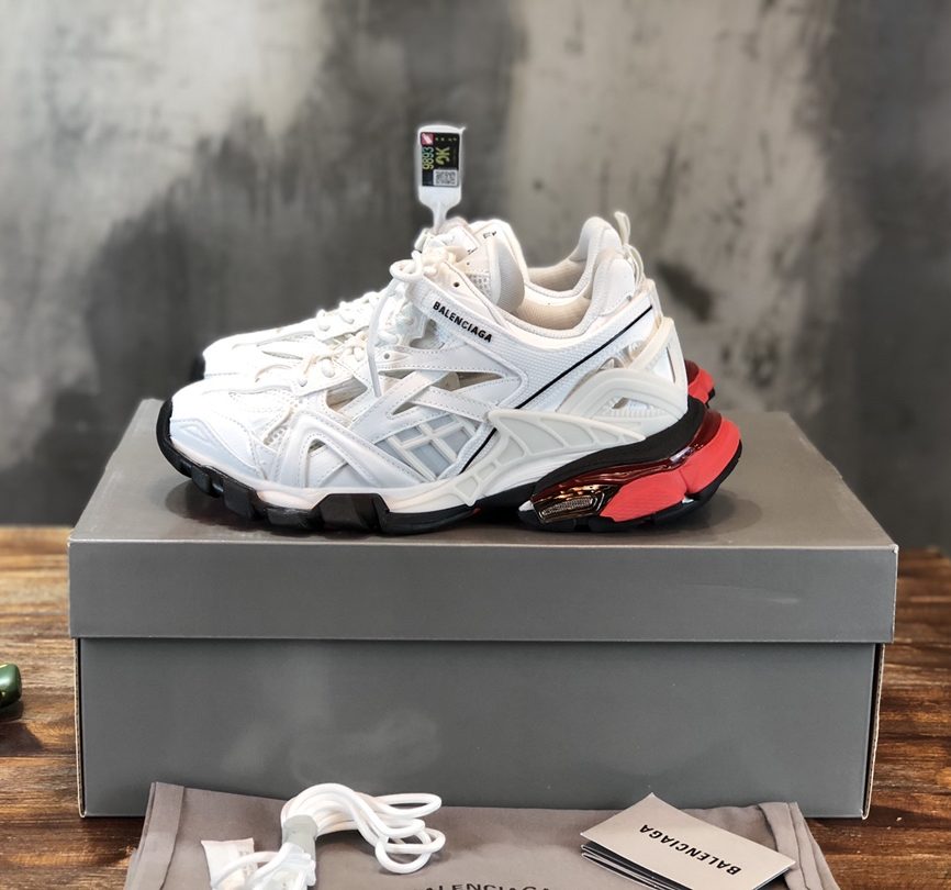 Balenciaga Track2- White black red
