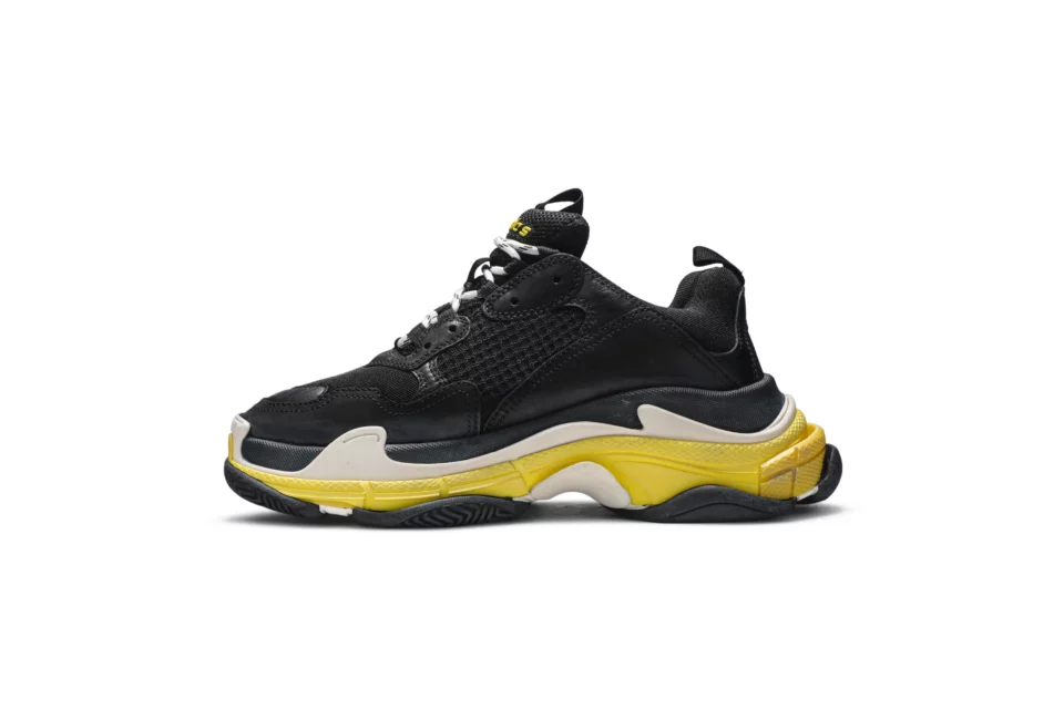 Balenciaga Triple S Sneaker 'Black Yellow' Reps