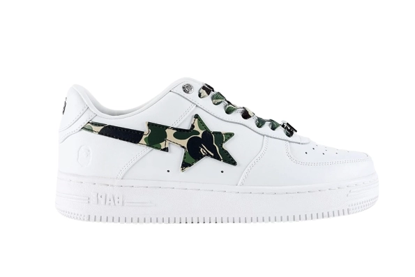 BapeSta Green Camouflage Logo 1:1 Quality Shoes