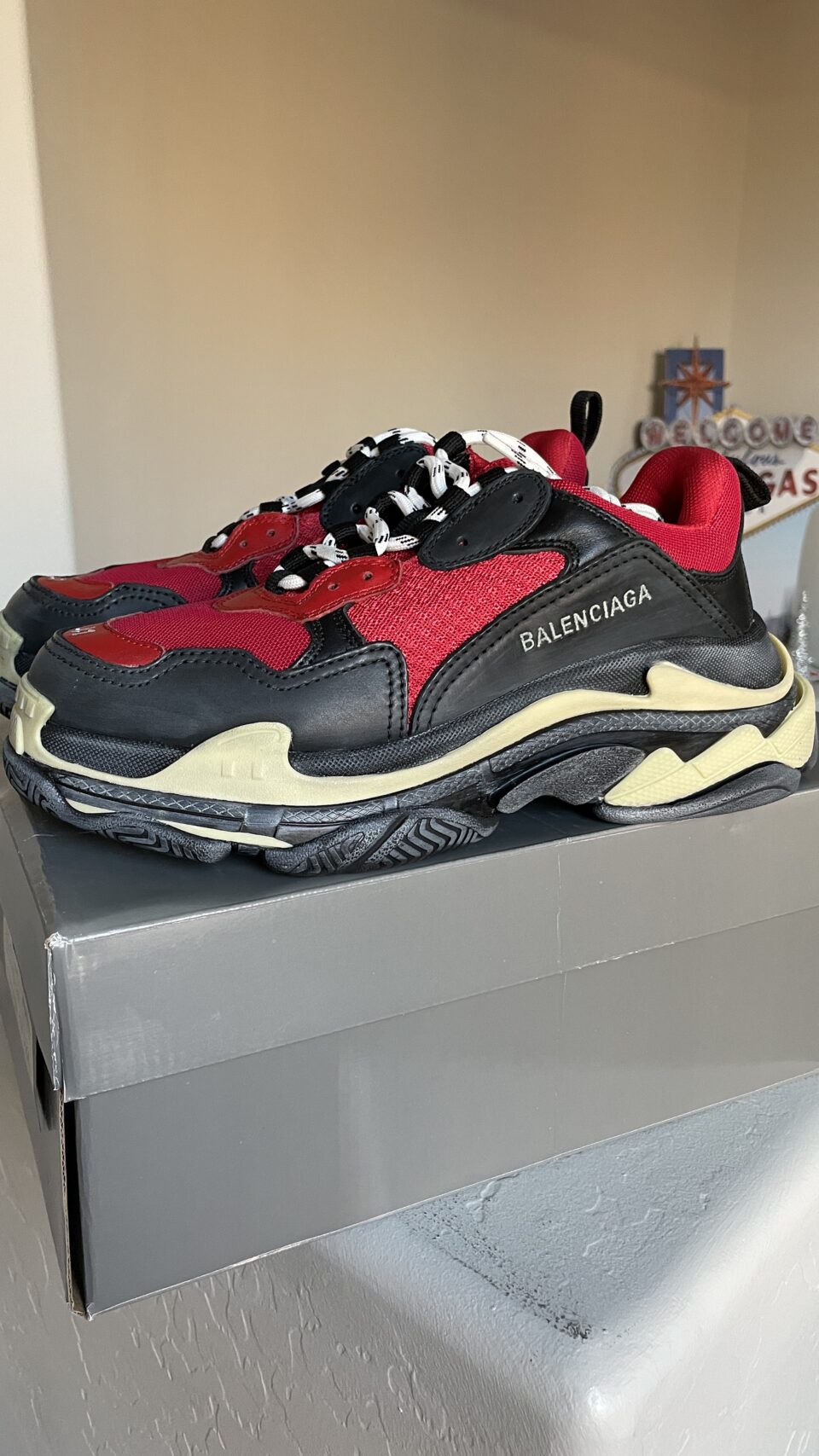 Balenciaga Triple S RED BLACK 2019  LV STOCK