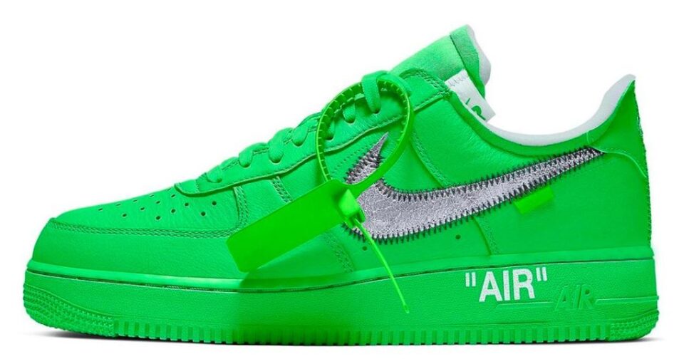 NIKE AIR FORCE 1 Low Off-White Light Green Spark
